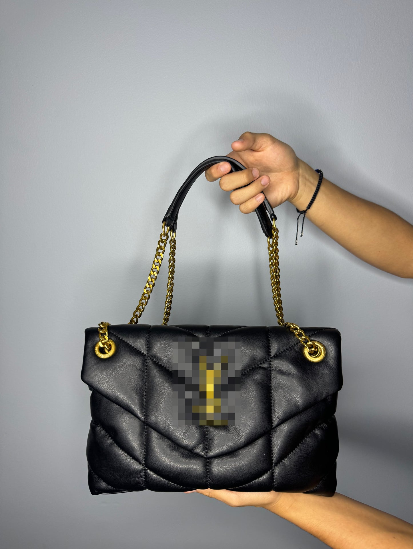 Cloudy Black Purse